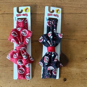 Bug-Get's Kids Hair Bow Set - Red and Black